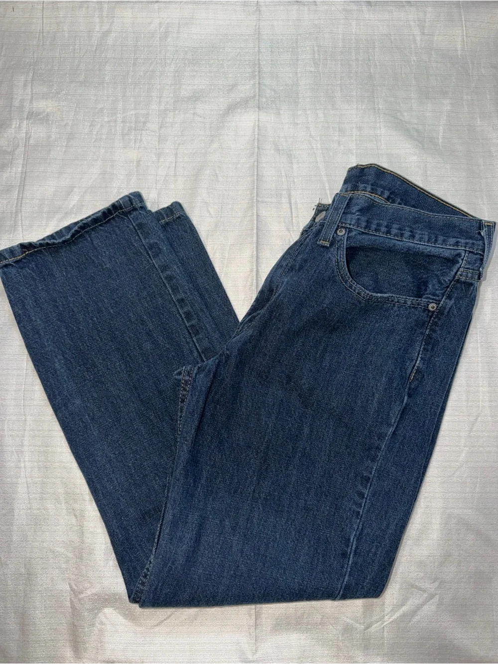 Levi's 514 Straight Fit Men's Jeans Dark Wash Blue Denim 34x30 100% Cotton